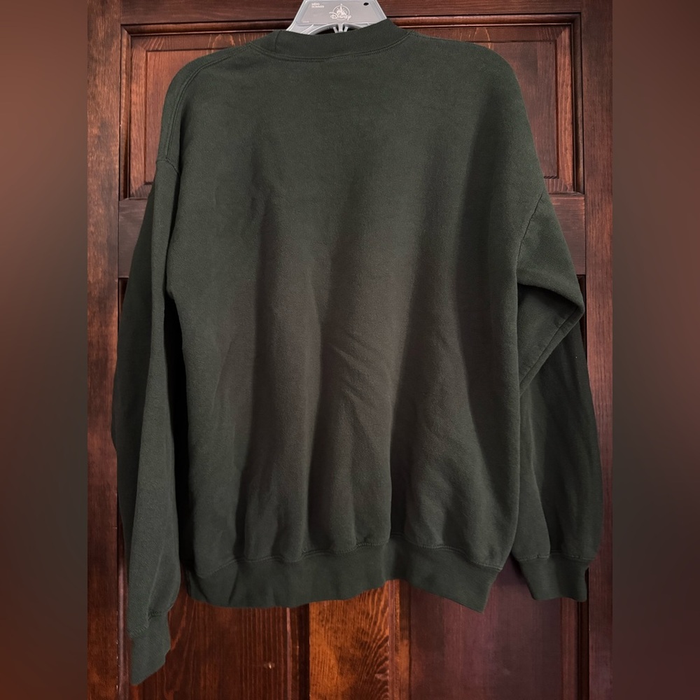 Charlie Brown Snoopy Peanuts Christmas Holiday Crewneck Sweatshirt Green Size L - Picture 2 of 10